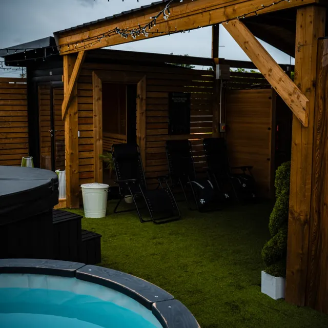 The hot jacuzzi