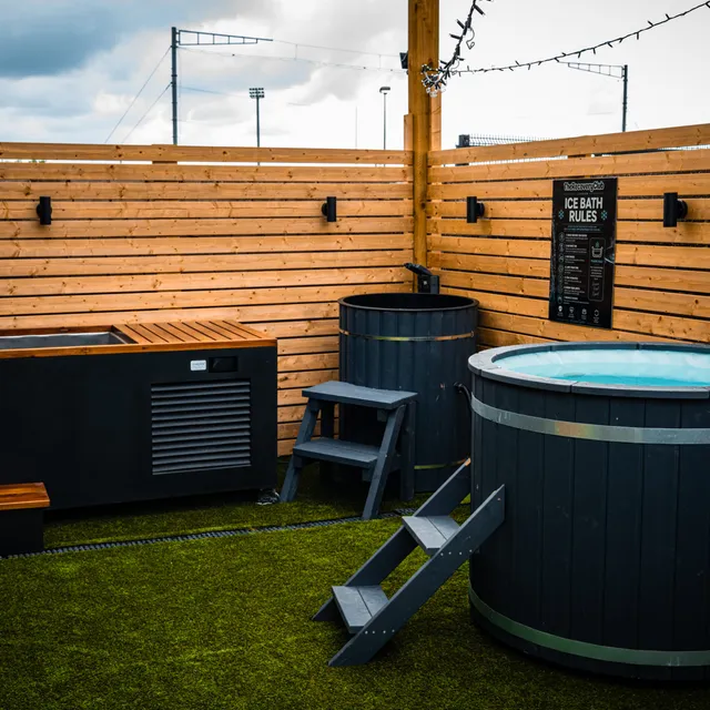 The ice bath area