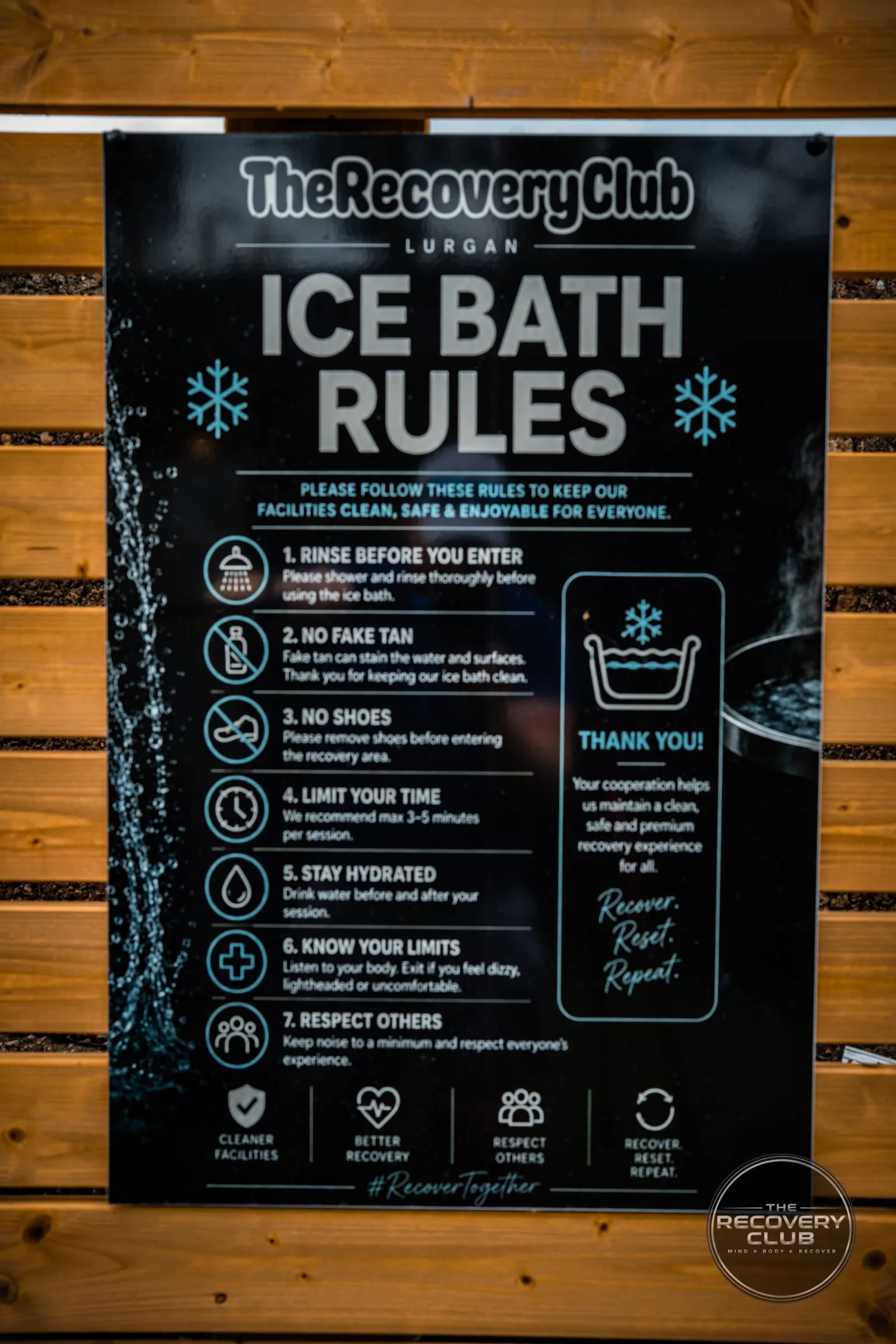 Ice bath rules